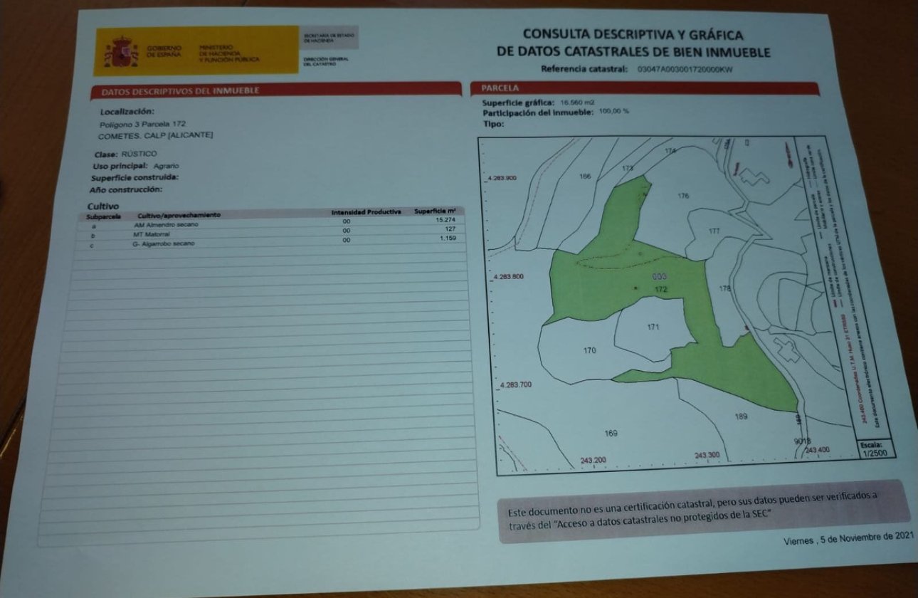 Használt ingatlanok - land -
Calpe - Calpe Centro
