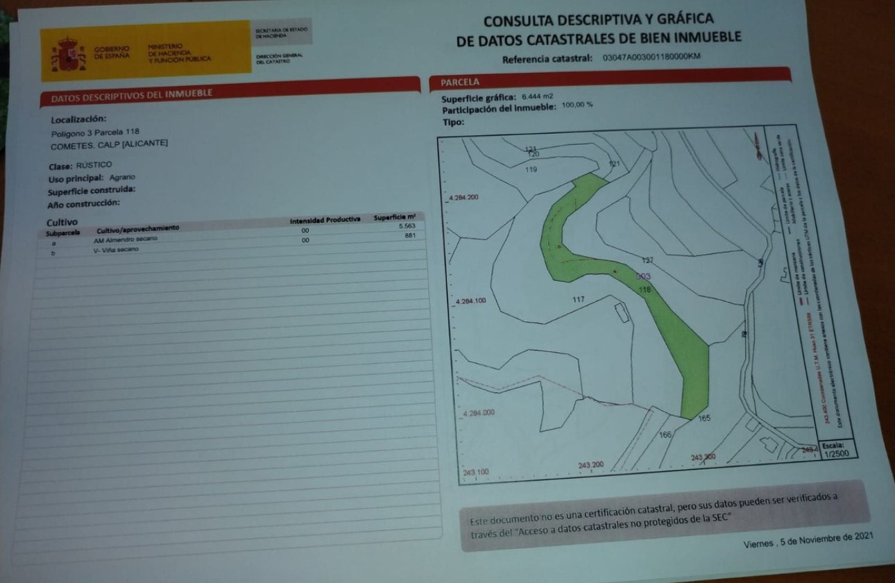 Resale - land -
Calpe - Calpe Centro